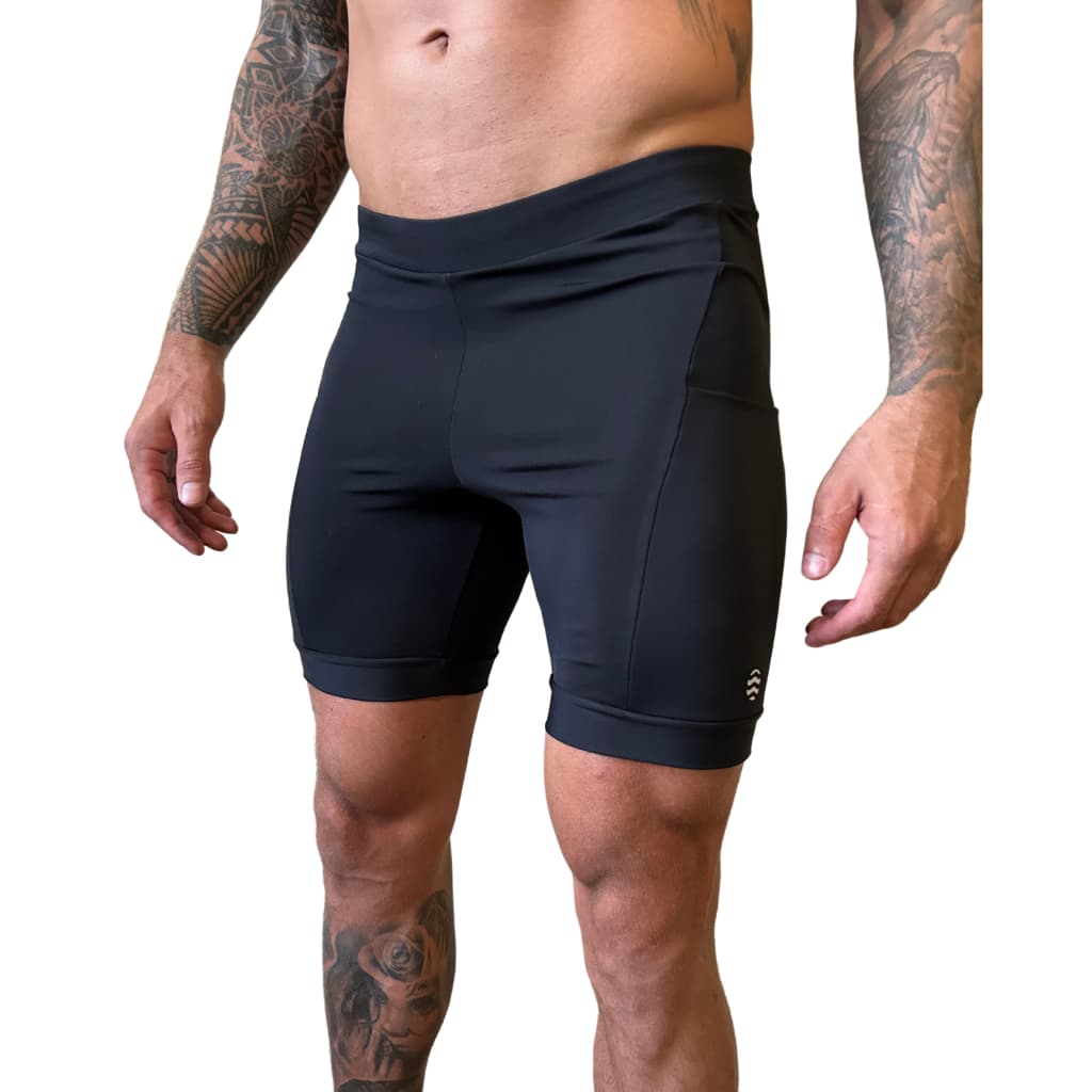 Bermuda short De Compressão Masculina Com Bolsos Laterais Corrida
