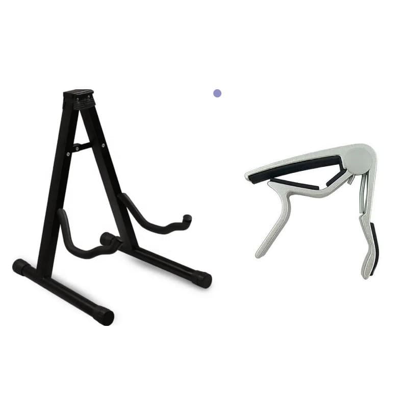 Suporte Chão para Violão + Capotraste