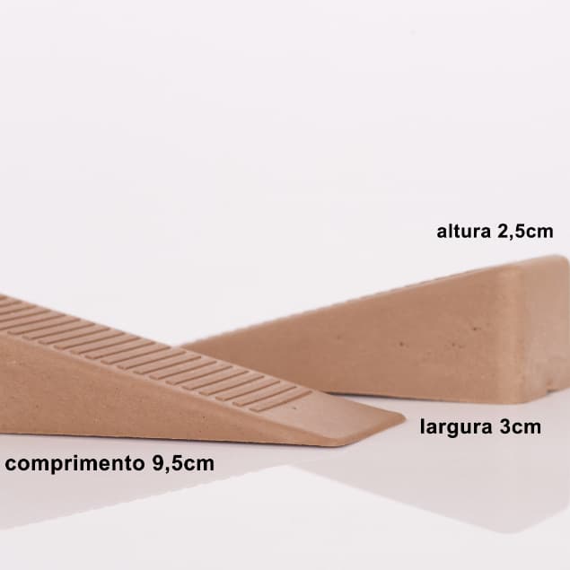 Kit 2 Aparador Calço de Trava  Porta Plástico 9,5cm 2 Pçs Color