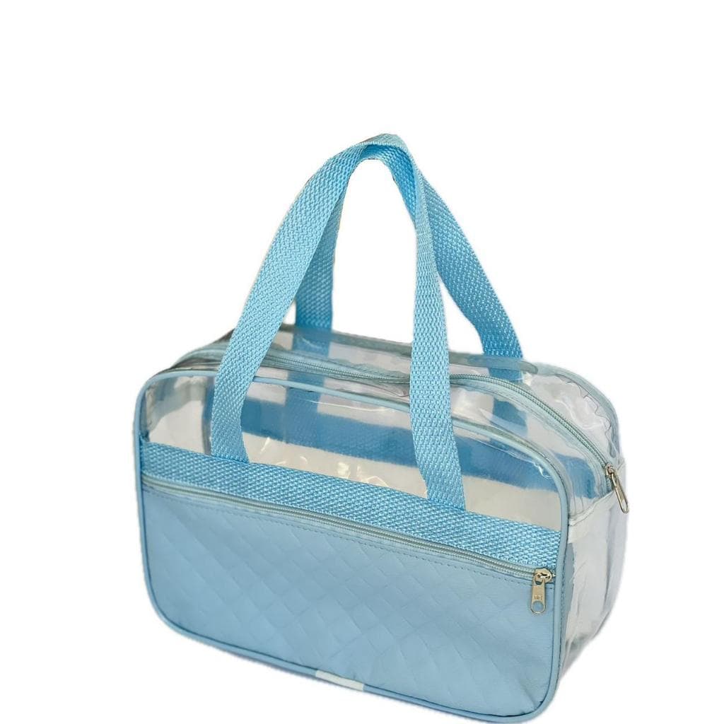 BOLSA TRANSPARENTE COM ALÇA - COM ZÍPER NA FRENTE