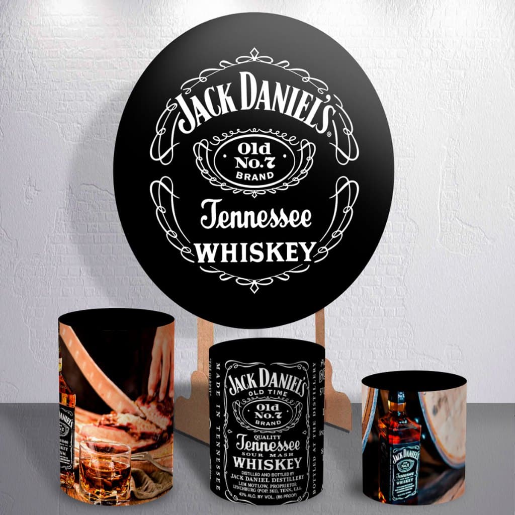Decoração De Boteco Para Eventos, Painel Estampado, Capas Cilíndricas Para Festa Bebidas Vida Loca