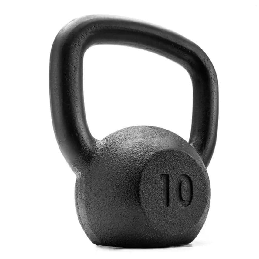 Kettlebell Pintado Preto 10kg Treino Agachamento Funcional Swing