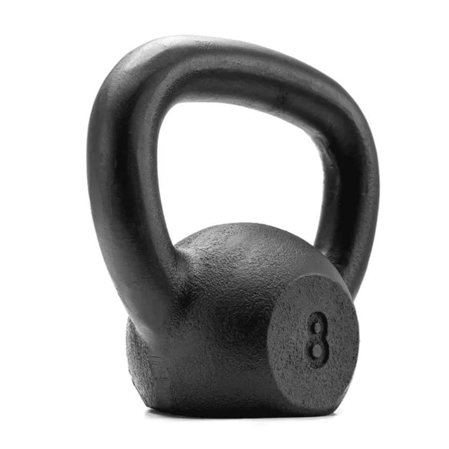 Kettlebell Pintado Preto 08kg Treino Agachamento Funcional Swing