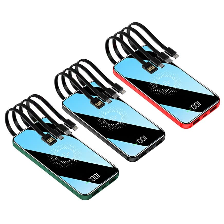 Power bank Por Indução 10000mAh Carregamento Sem Fio BTE-17