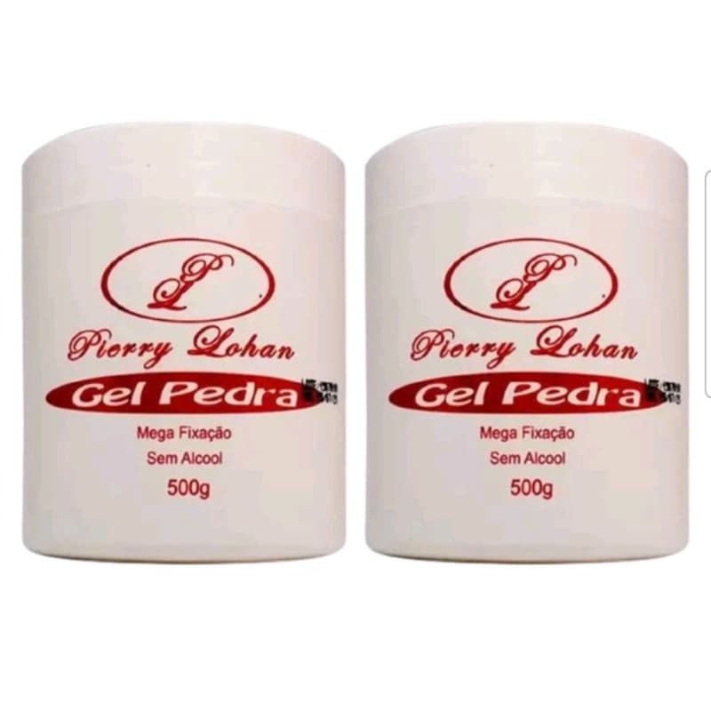 Gel Para Cabelo Pierry Lohan Pedra Kit 2 unidades de 500g cada