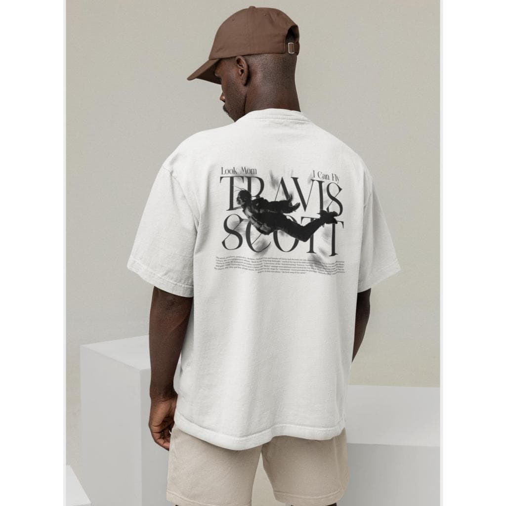 Camiseta Oversized Travis Scott - Look Mom Tamanho GRANDE