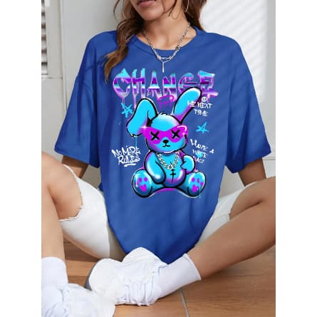 Camiseta Coelho Azul Change Streetwear