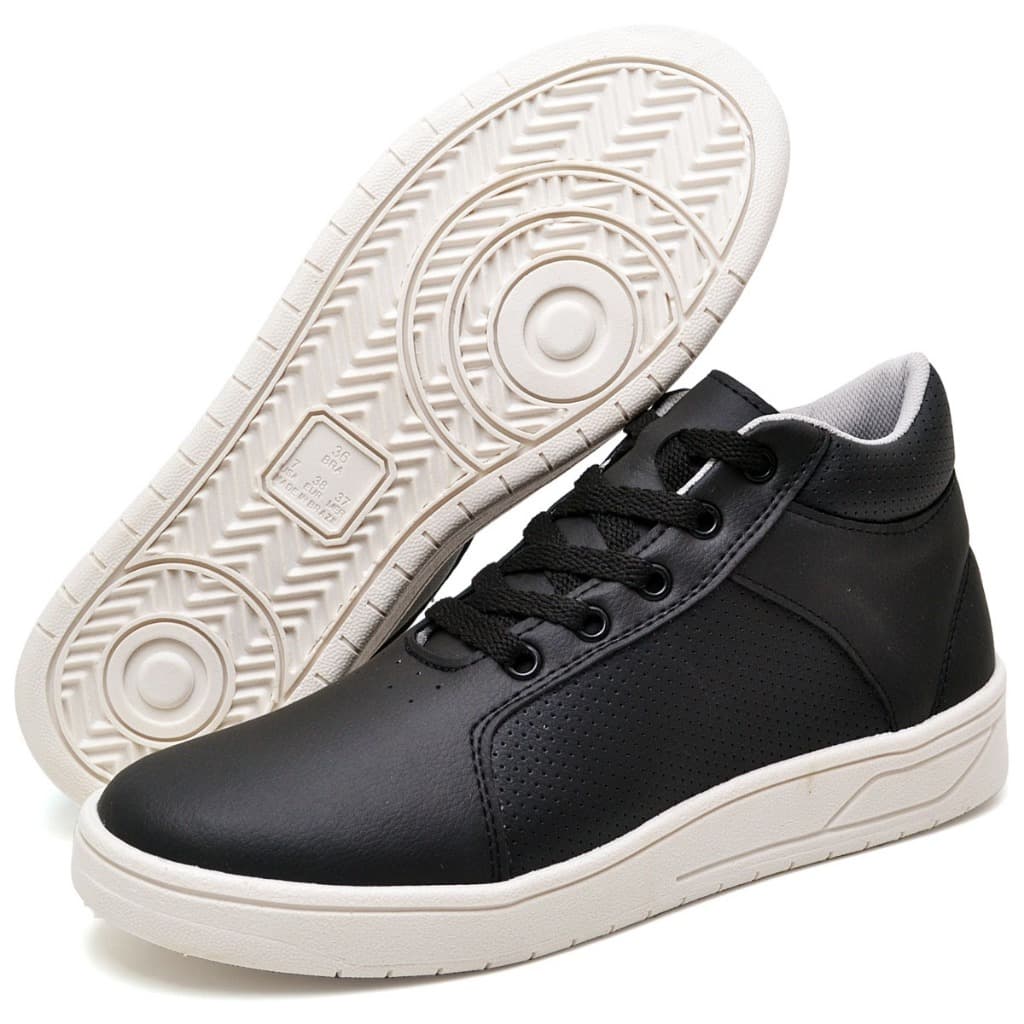 Tênis Feminino Casual Com Cadarço Dia a Dia Passeios
