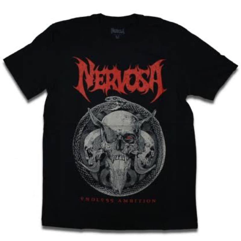 Camiseta Nervosa - Endeless Ambition Consulado do Rock camiseta de metal camiseta trash metal death metal