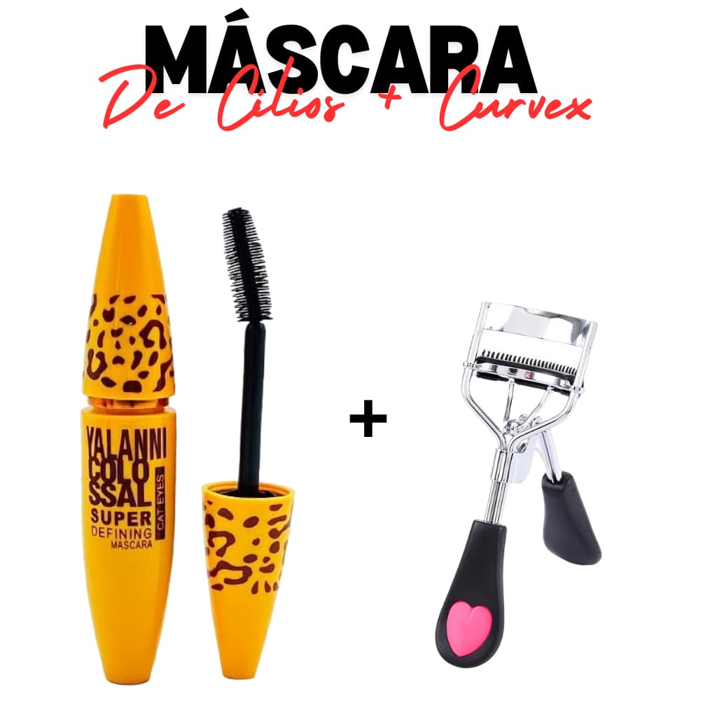 Kit Perfeito para Cílios: Máscara Colossal Yalanni + Curvex Triss/Needs!