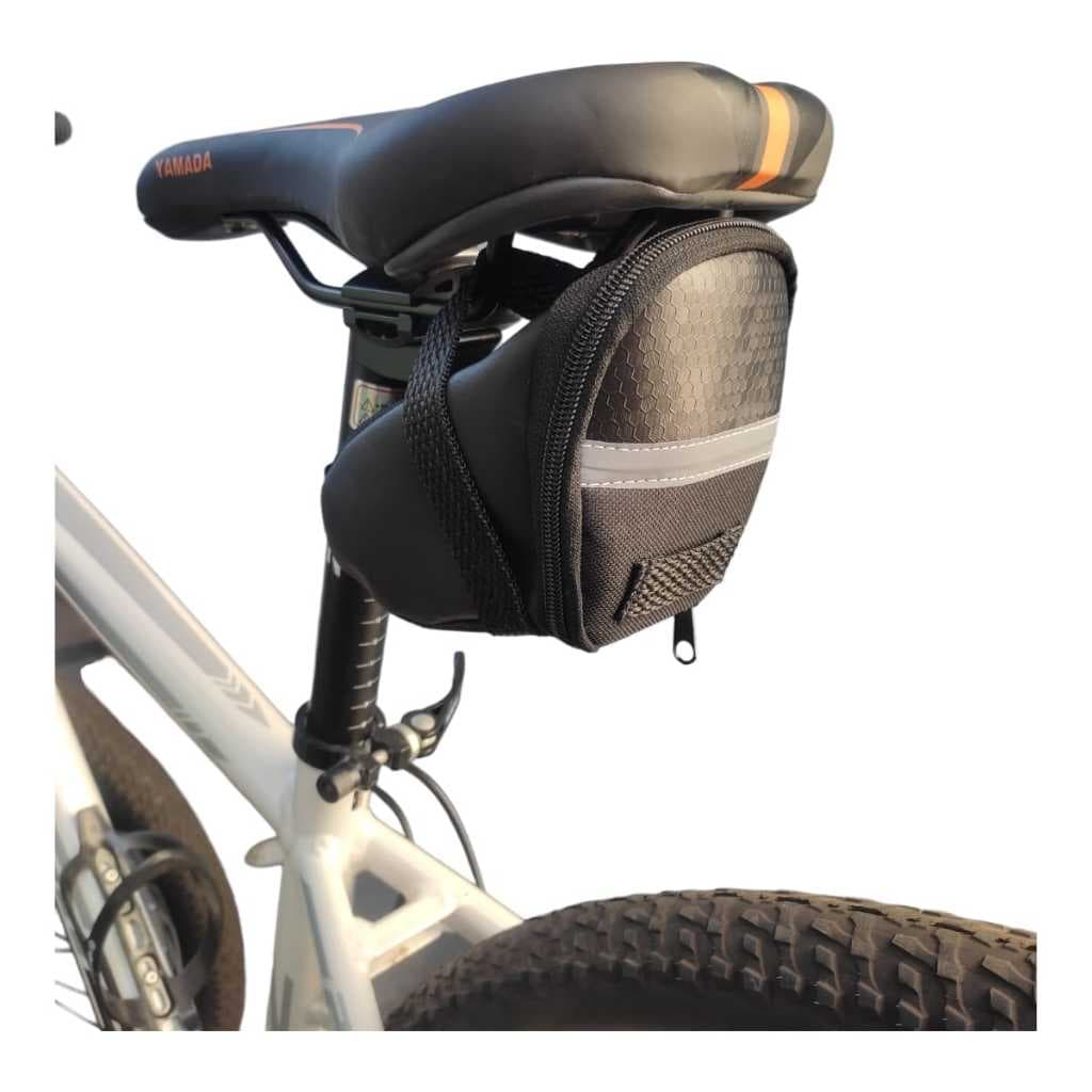 Bolsa De Selim Para Bicicleta Bike Mtb Speed Porta Acessórios Com fita Refletora