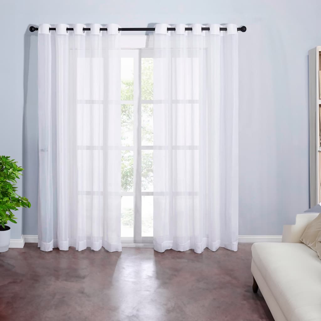 Cortina Charme de Voil 3,00 X 2,80m Especial Para Quarto, Sala e Decoração