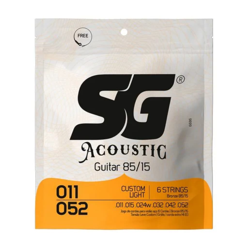 Encordoamento SG Violão Aço Bronze 0.11