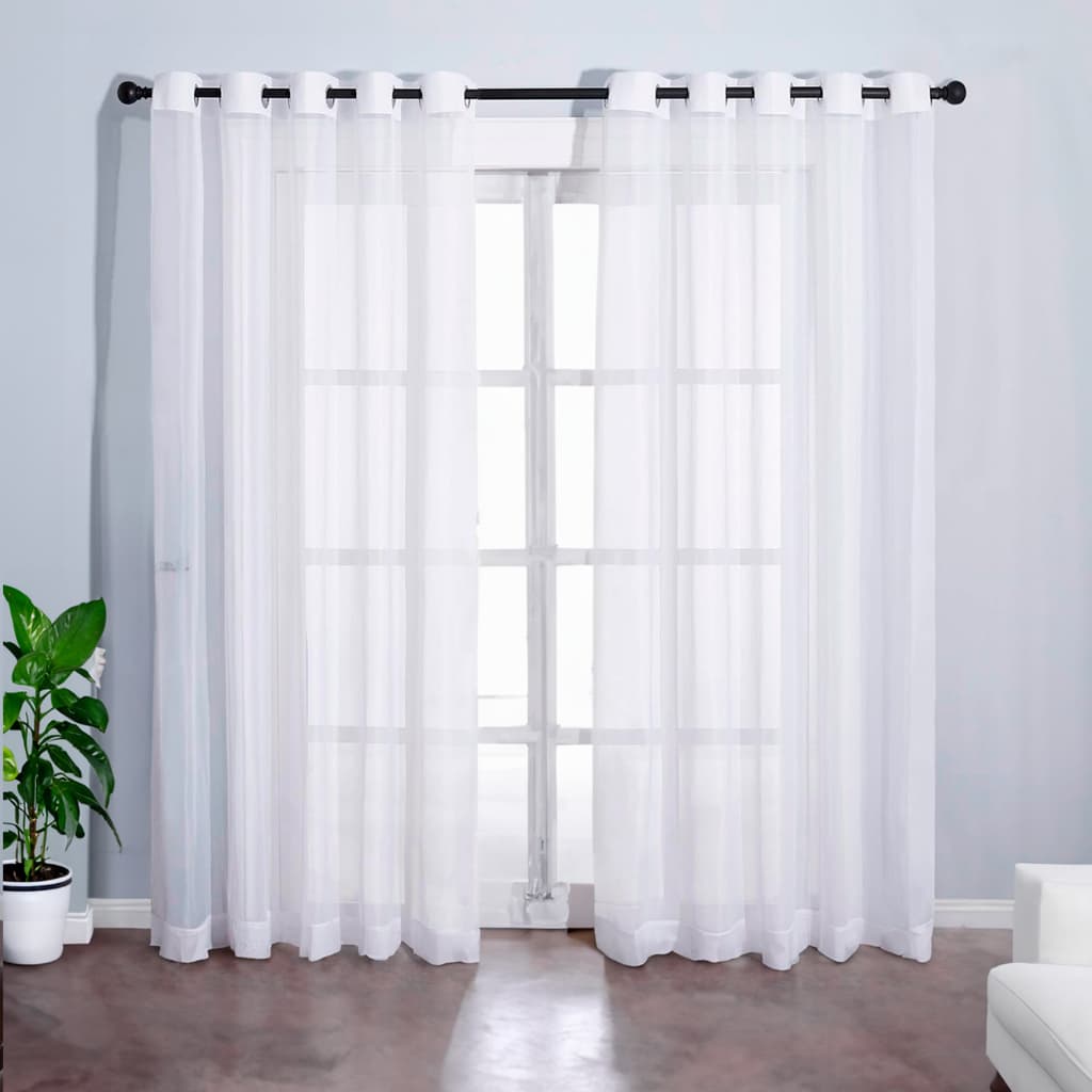 Cortina Bela de Voil 4,00 X 2,50 Metros | Várias Cores | Para Quarto, Sala e Decoração