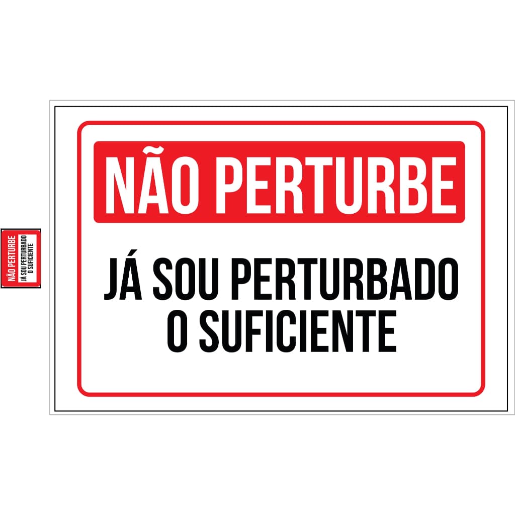 Placa Quadro Decorativo Não Pertube