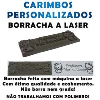 Borracha para Carimbo Automático - Feito em Maquina Laser- Medidas 26x10mm - 38x14mm - 47x18mm - ENVIO IMEDIATO