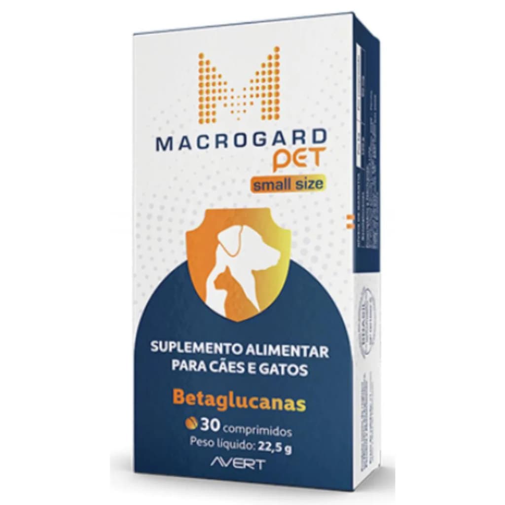 Macrogard Pet Small Size Avert – Suplemento para Cães e Gatos | 30 Comprimidos