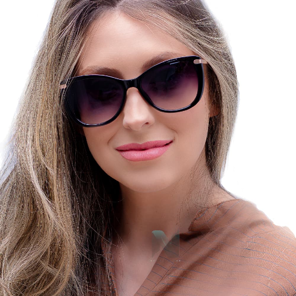 Óculos De Sol Feminino Formato Gatinho Redondo Elegante Com Proteção UV 400 Original