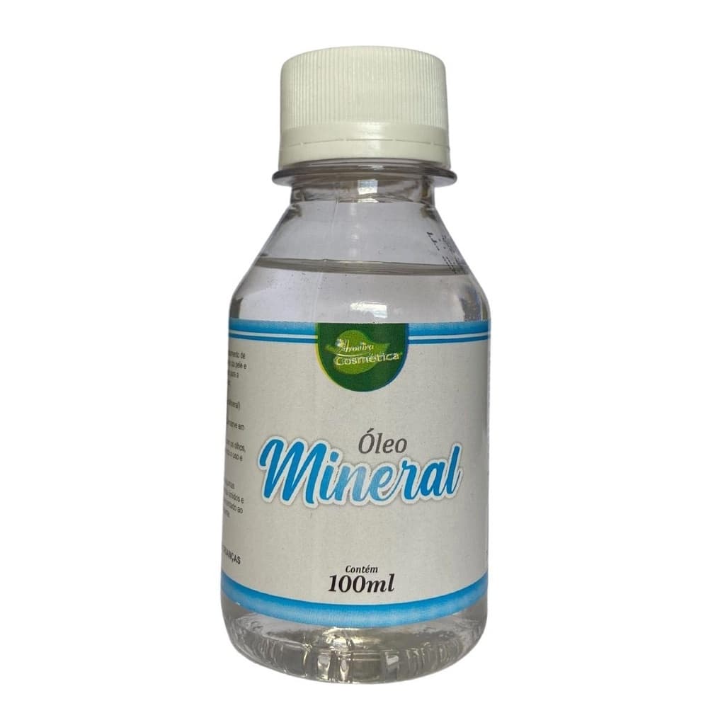 Óleo Mineral 100mL - Hidratação Profunda para Corpo e Cabelos - 100% Puro - Aroeira Cosmética