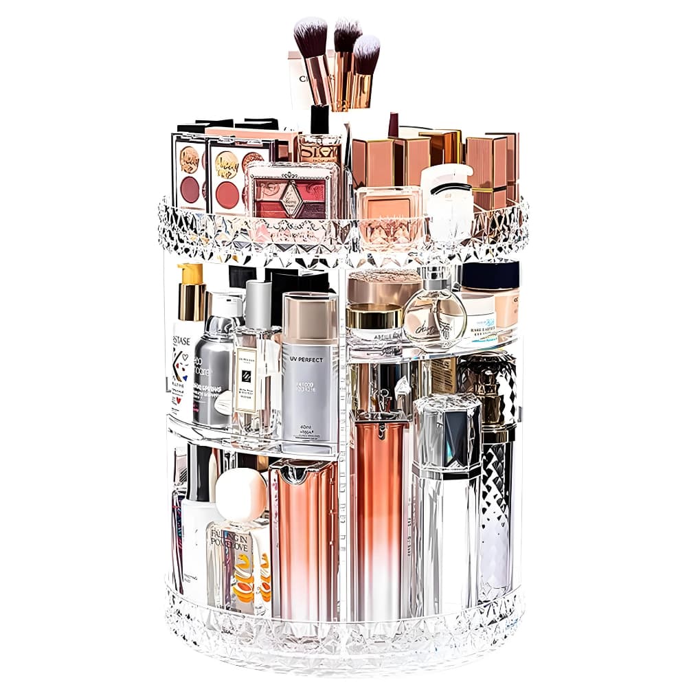 Organizador De Maquiagem Perfume Cosmético Acrilico 360º Organizador De Maquiagem Giratório
