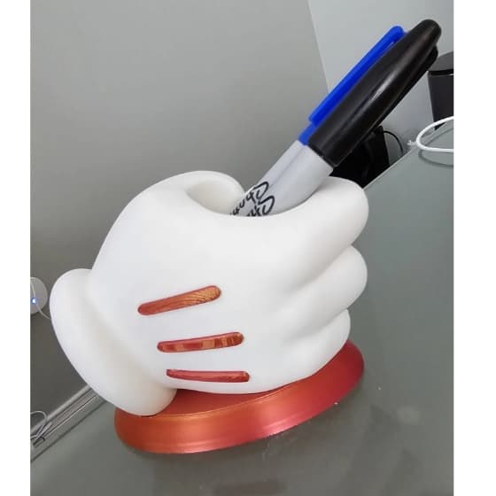Porta-Lápis Mão Mágica Mickey Mouse - Organização e Magia para Seu Espaço de Trabalho!