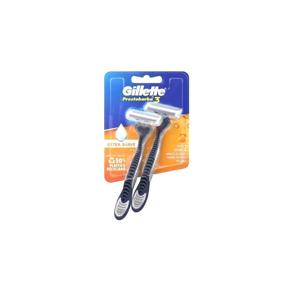 Aparelho Barbear Gillette Prestobarba3 Extra Suave C/2