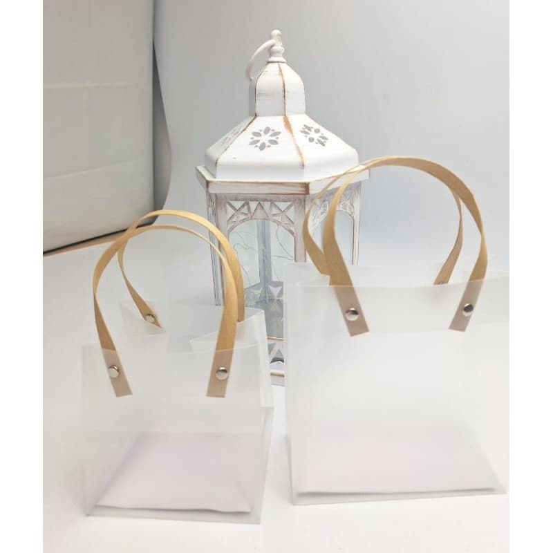 Sacola de Plástico PVC Para Presente - Kit com 5/10 unidades