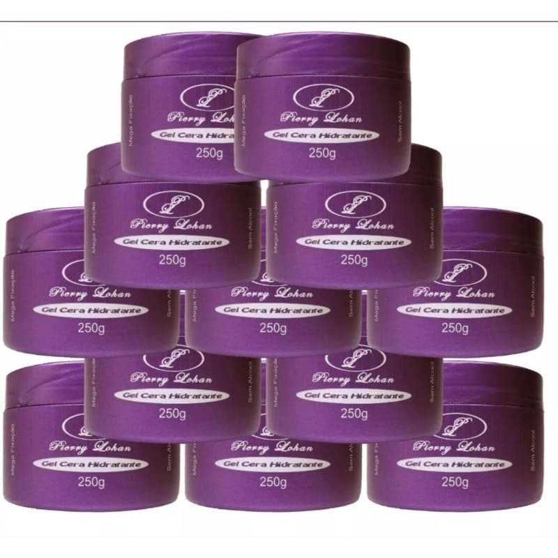 Gel Para Cabelo Cera  Hidrantante Pierry Lohan Kit 12 unidades de 250g cada