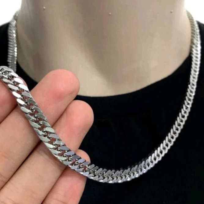 Corrente Grumet Masculina Aço Inox PRATA e DOURADA