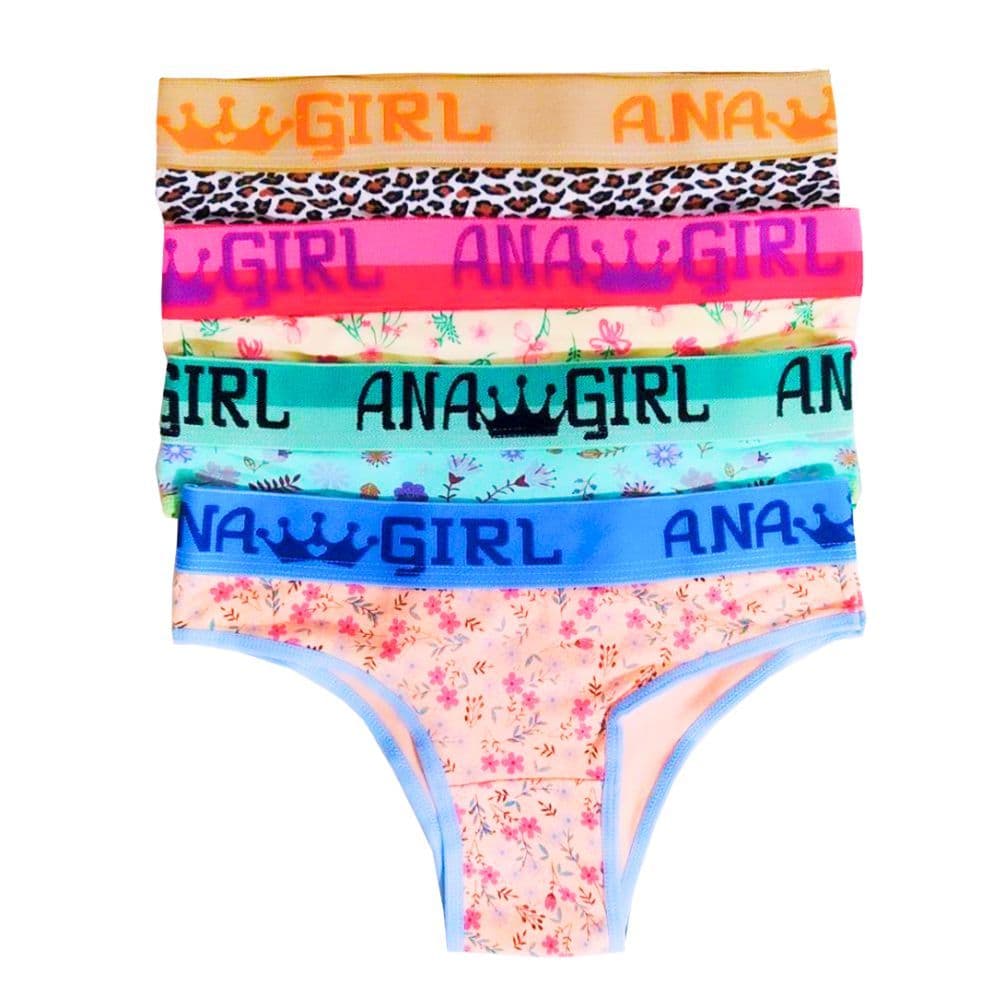Kit 3 calcinha de algodão cotton tanga conforto cós largo feminina