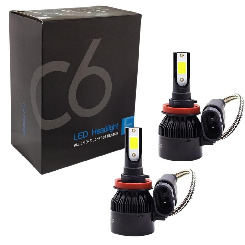 Kit Farol Super Led C6 Black Modelo H11 12v / 24v 6000k