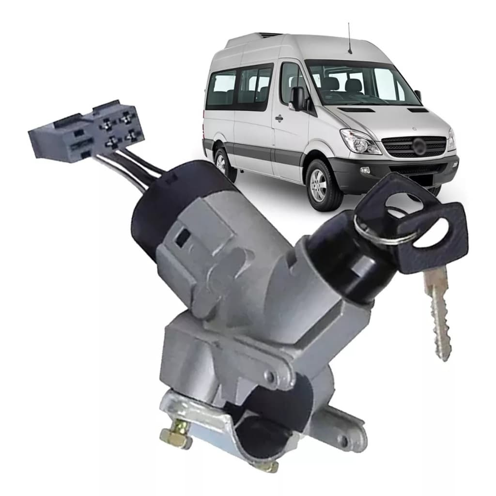 Trava De Direção Completa Chave E Comutador Sprinter 1997 1998 1999 2000 2001 2002 2003 2004 2005 2006 2007 2008 A 2012