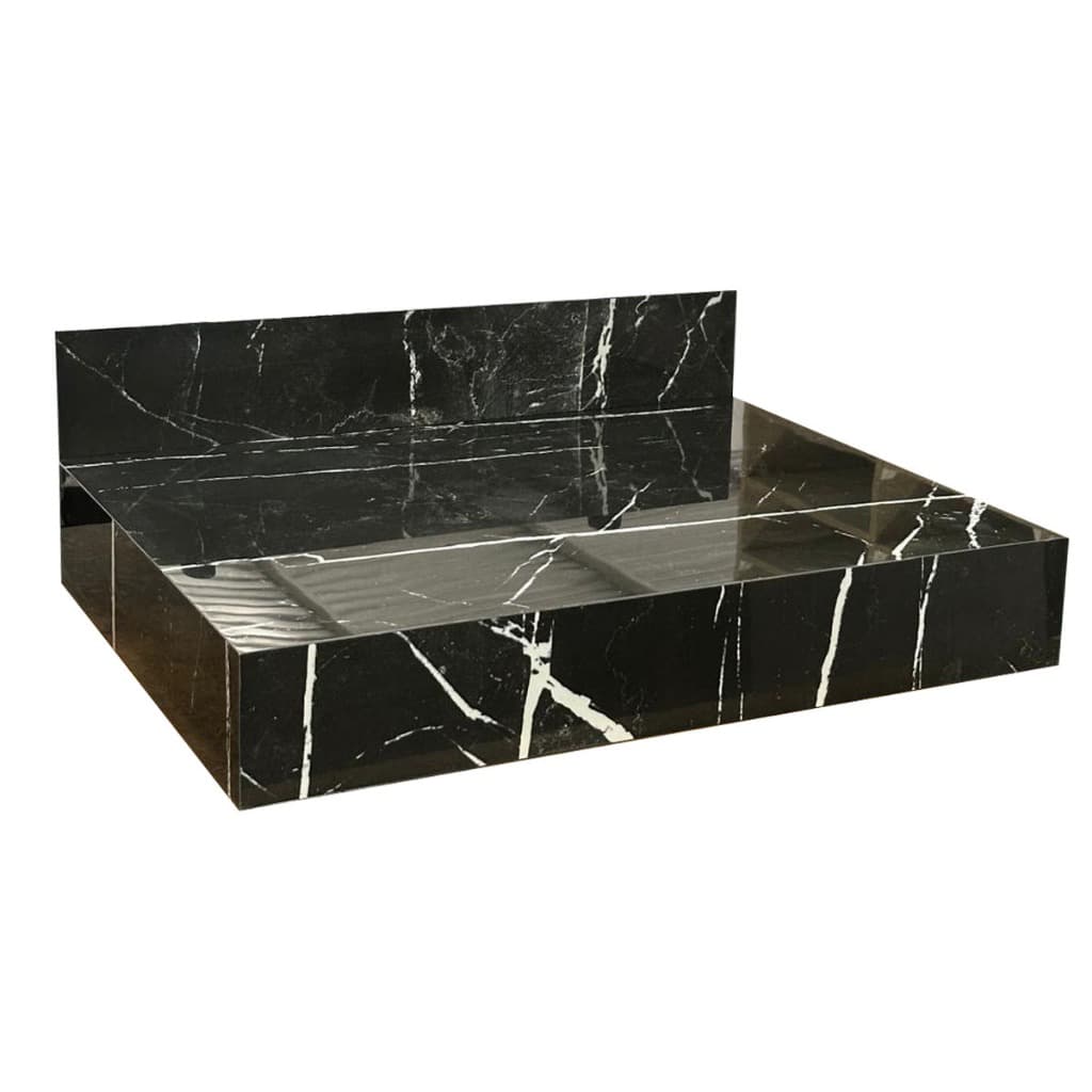 Bancada Porcelanato Preto Rajado 60x45  p/ Banheiro Envio Super Rápido