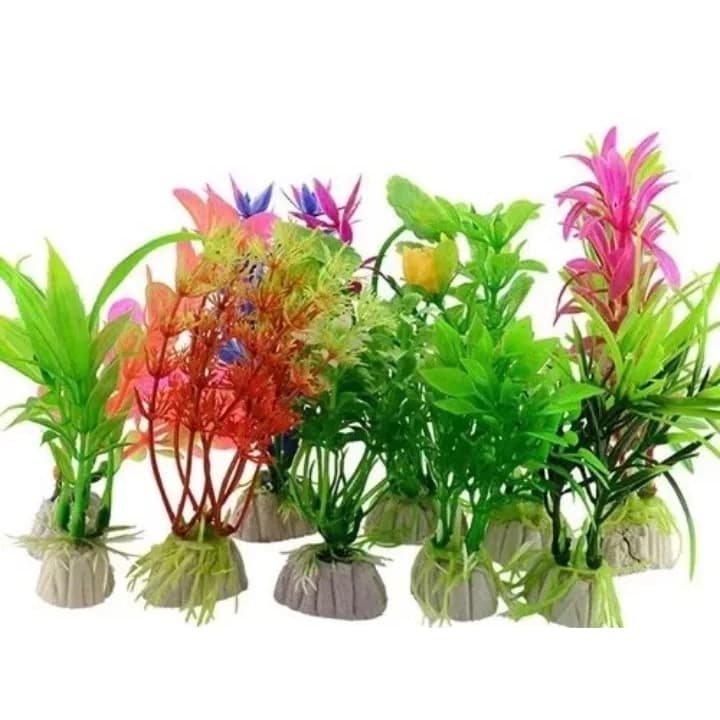 Planta Artificial para Aquario e peixes Ornamentais enfeite betta