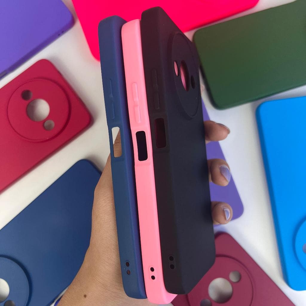 Capinha Para Xiaomi Redmi A3 / Capa Case Silicone Aveludada Colorida Forrada (CF26)