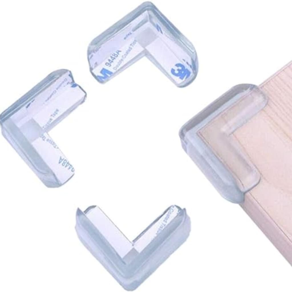Protetor de quina quadrada de silicone Kit com 16