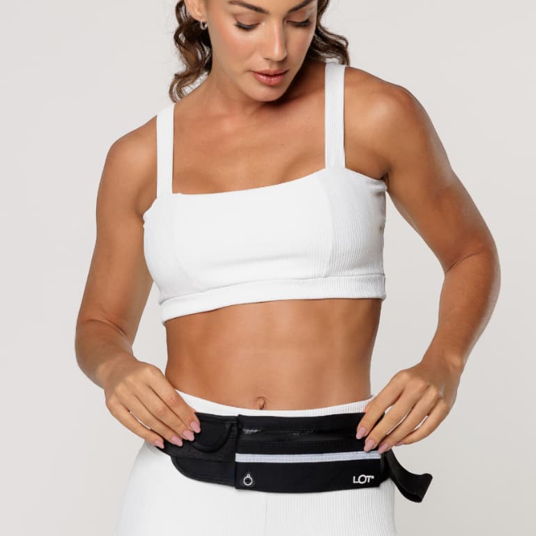 Pochete Feminina Academia Estilosa de Cintura LOT Fitness Pochete para corrida Treino Elevate