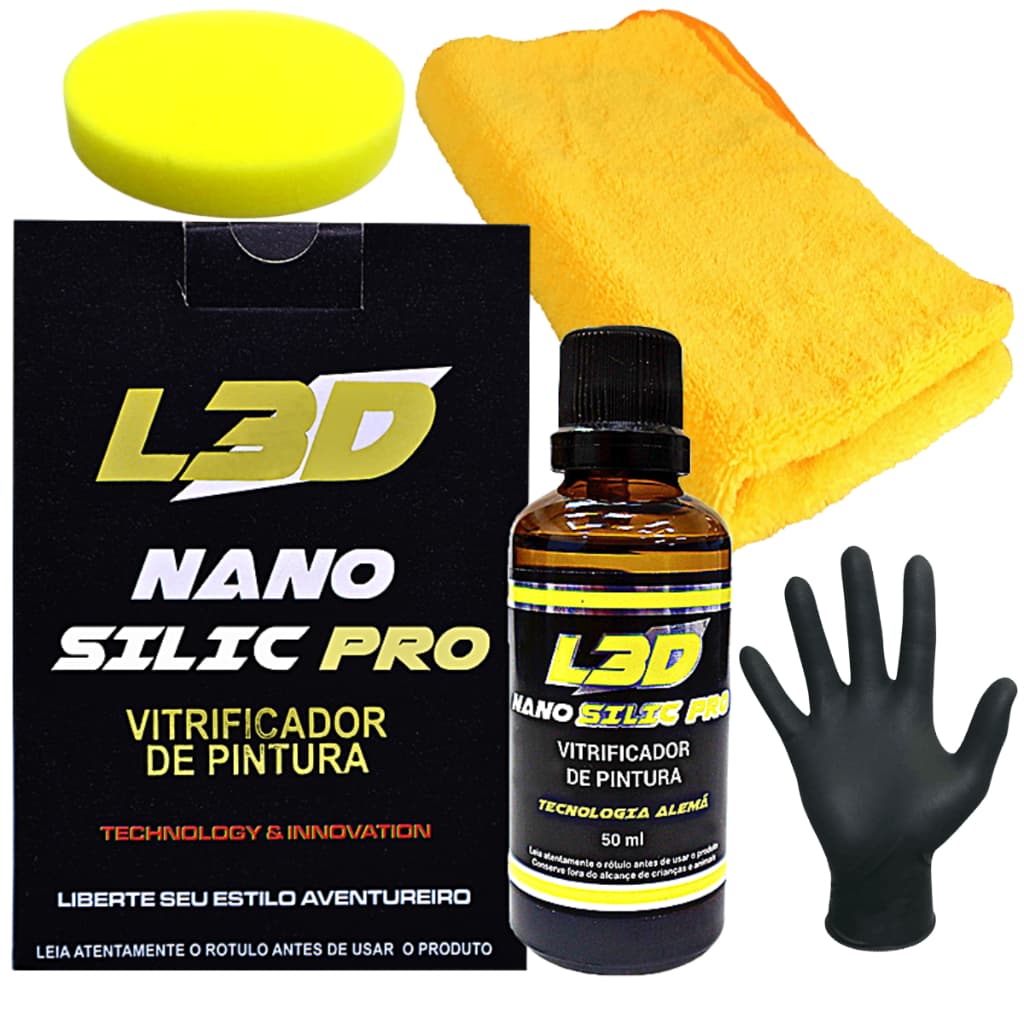 Vitrificador Automotivo L3D  Brilho Intenso e Proteção Facil Aplicação