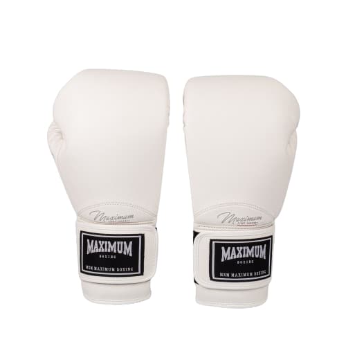 Luva de Boxe e Muay Thai Classic White - Maximum