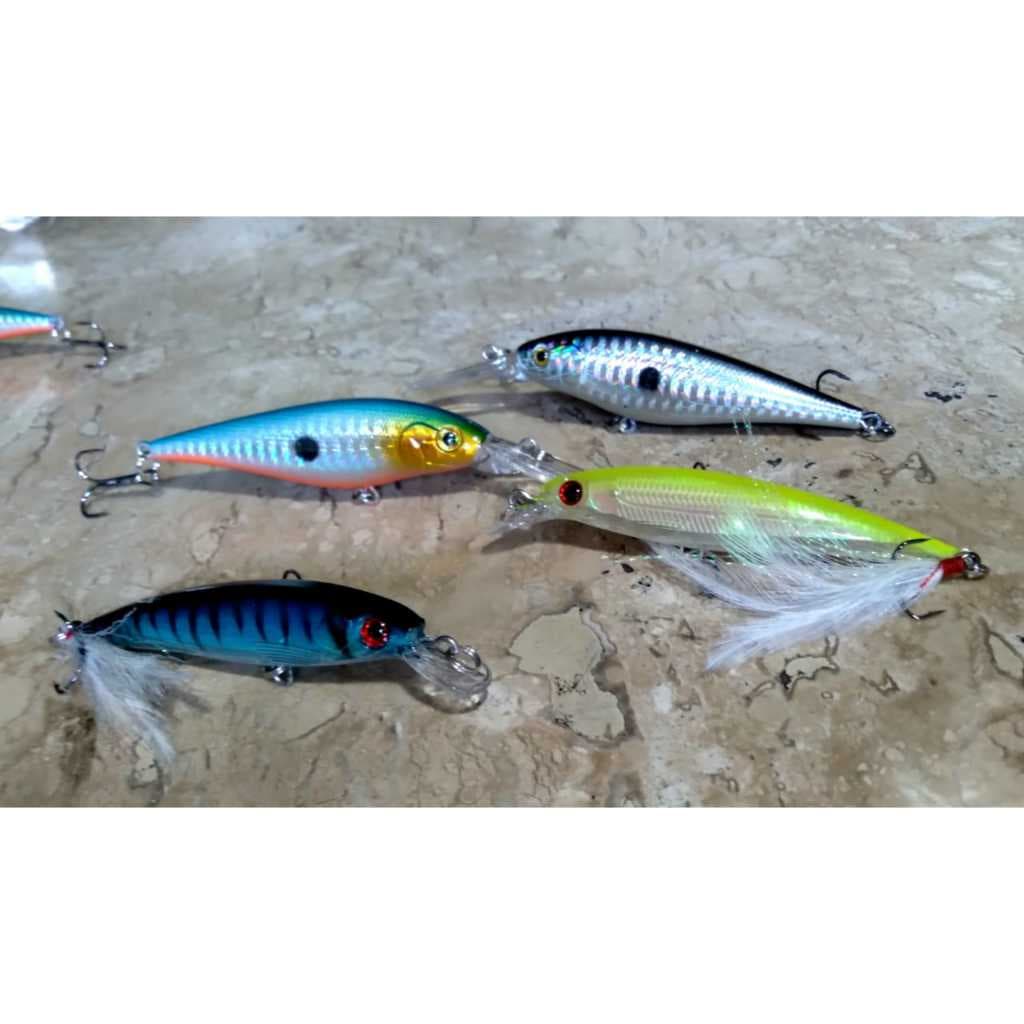 Kit De Iscas Artificiais Para Pesca Meia Água e Fundo.