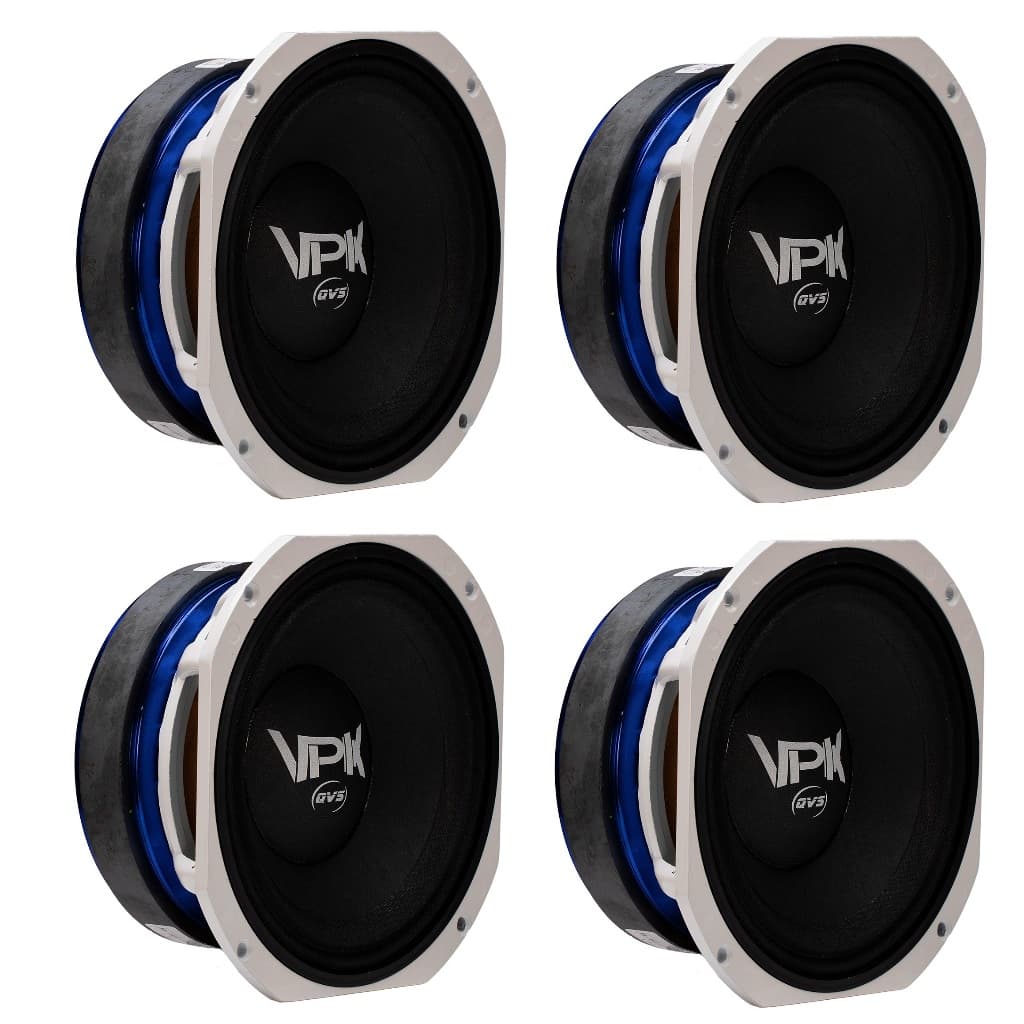 4 Alto Falante Qvs 8 55vpk 400rms Medio Grave Pancadao Som Automotivo Som Profissional Line Array Paredao BOB
