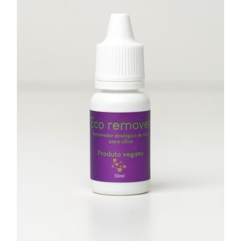Removedor de Cola de Cílios Eco Remover Vegano 16 Free Não Arde os Olhos Próprio para Cola Vegana Eco Glue