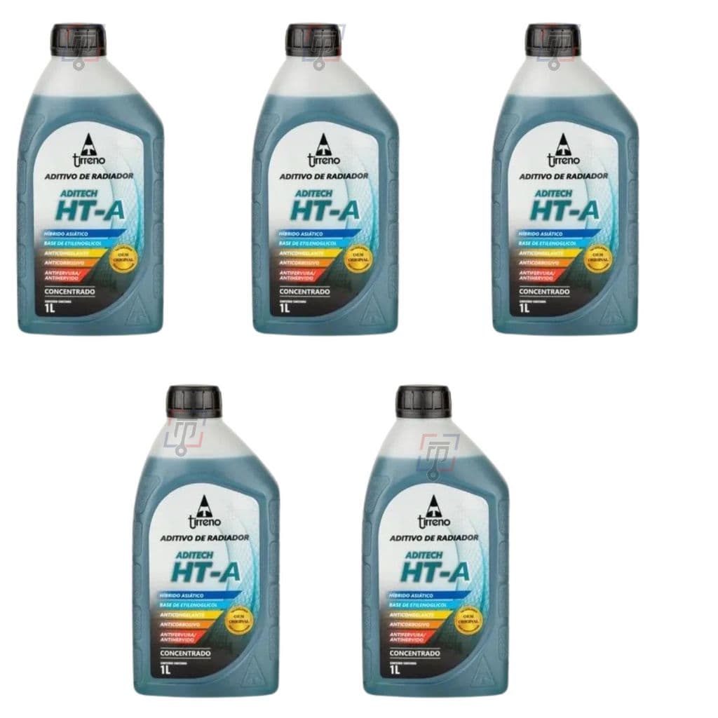 Kit 5 Litros Aditivo Pronto Uso Tirreno Ht-a Toyota Honda Hyunda