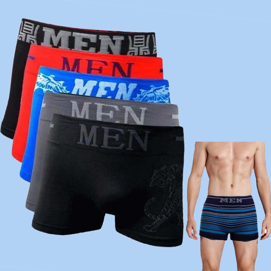 Kit com 5 cuecas box men Adulto BELLUS