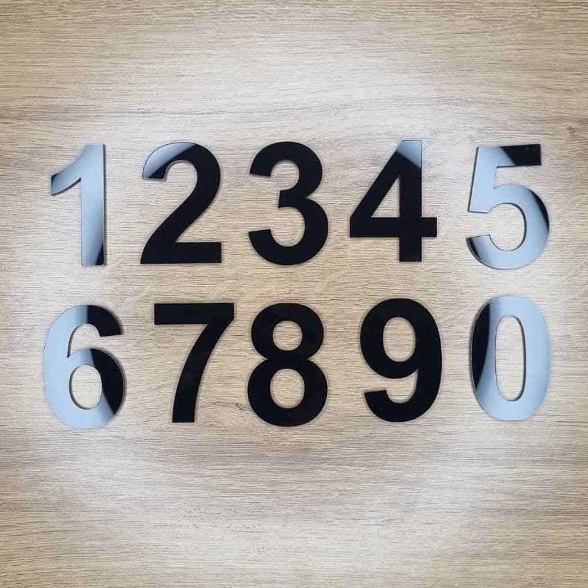 Números para porta em Acrílico 2mm - Design Moderno/Minimalista