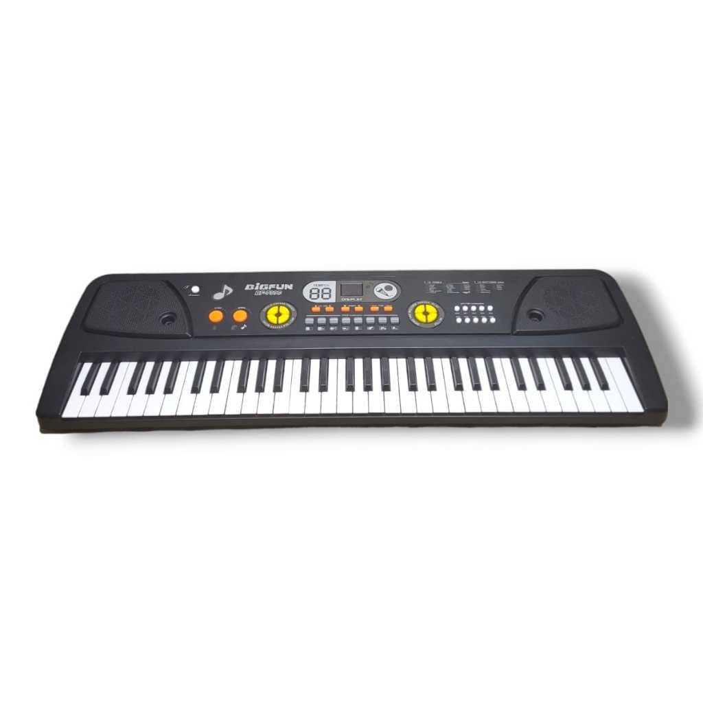 Teclado Musical Iniciante Bigfun Bf-730c Aprendizagem  Cor Preto 110v/220v