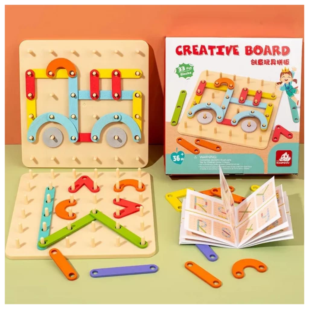 Brinquedo Educativo Inteligente Encaixe Peças Madeira Formas Geométricas Figuras Autismo Quebra cabeça Autista TEA