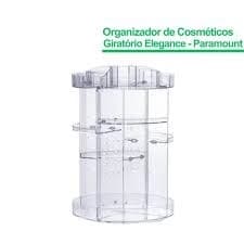 Organizador de maquiagem Acrílico Giratório 360º Suporte Para Cosméticos 27cm