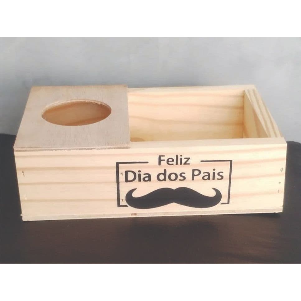 Bandeja Mini petisqueita com 1 divisoria 23x14x6,5cm com estampas para dia dos pais