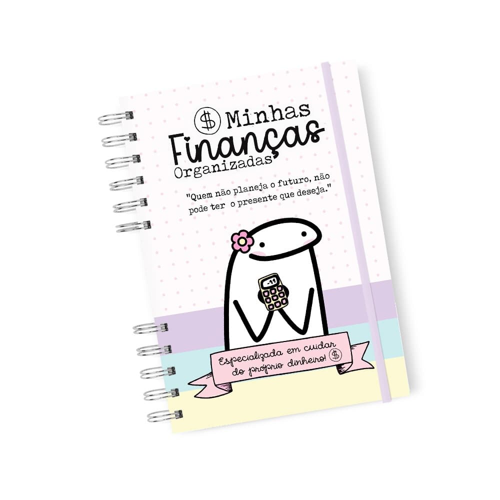Planner Financeiro Permanente Flork A5 Controle de Gastos Capa Dura